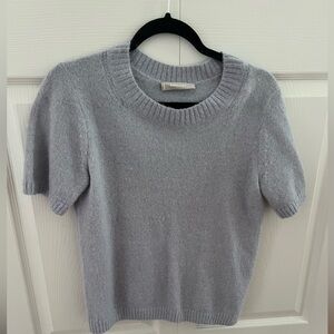 Everlane alpaca sweater tee lavender grey